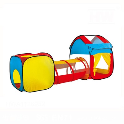 Good quality tunnel tube and beach tents combining play tents for kids