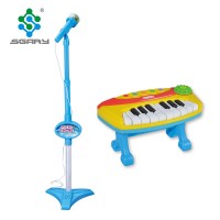 Wholesale electronic toys music battery operated keyboard piano with microphone