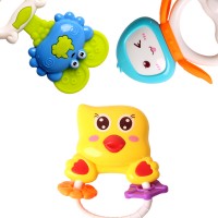 10PCS Set novelty rattle toys plastic toy baby bed hanging toy with sound