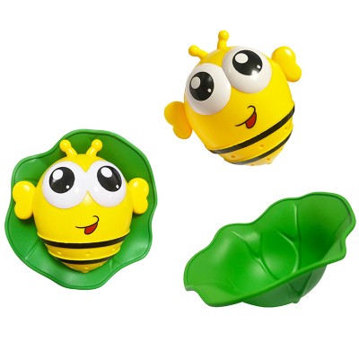 cartoon water toys Floating leaf bee animal toys kids bath toy for baby