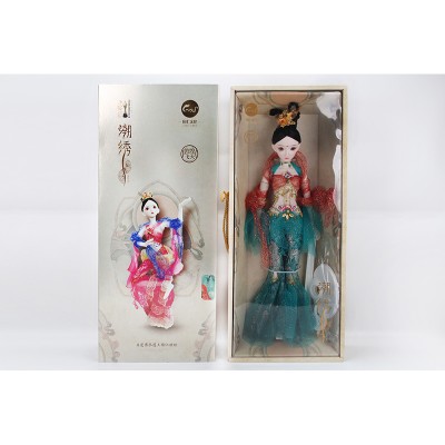 Handicraft High Class 3D Embroidery China Style Doll Vinyl Movable Joint Beauty Figure