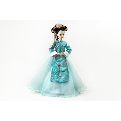 3D Embroidered China Style Doll Vinyl Movable Joint Beauty Girl Figure