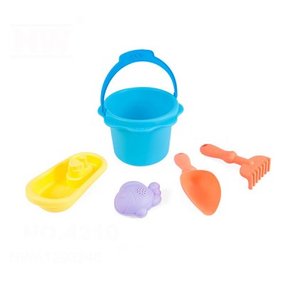 Beach Tool Set Plastic Beach Bucket Kids Beach Toy