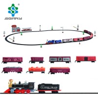 Battery Operated Railway Train Track Toy With Music Lights