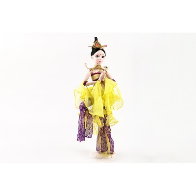 Handicraft High Class 3D Embroidery China Style Doll Vinyl Movable Joint Beauty Figure