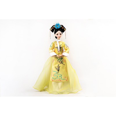 Handicraft High Class 3D Embroidery Chinese Style Doll Vinyl Movable Joint Beauty Girl